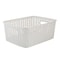 Simplify Storage Bin, Plastic, White, 9.8 in H, 7.8 in W, 9.8 in L 25173-WHITE - alternate 1